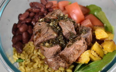 Meal Prep: Latin Chimichurri Steak Bowls
