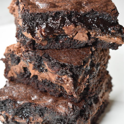 nutella brownies the relatable chef