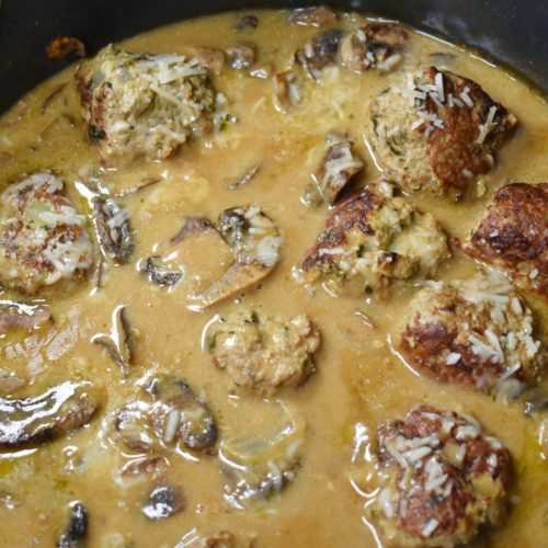 mushroom turkey meatballs the relatable chef