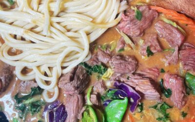 Coconut Curry Beef With Noodles