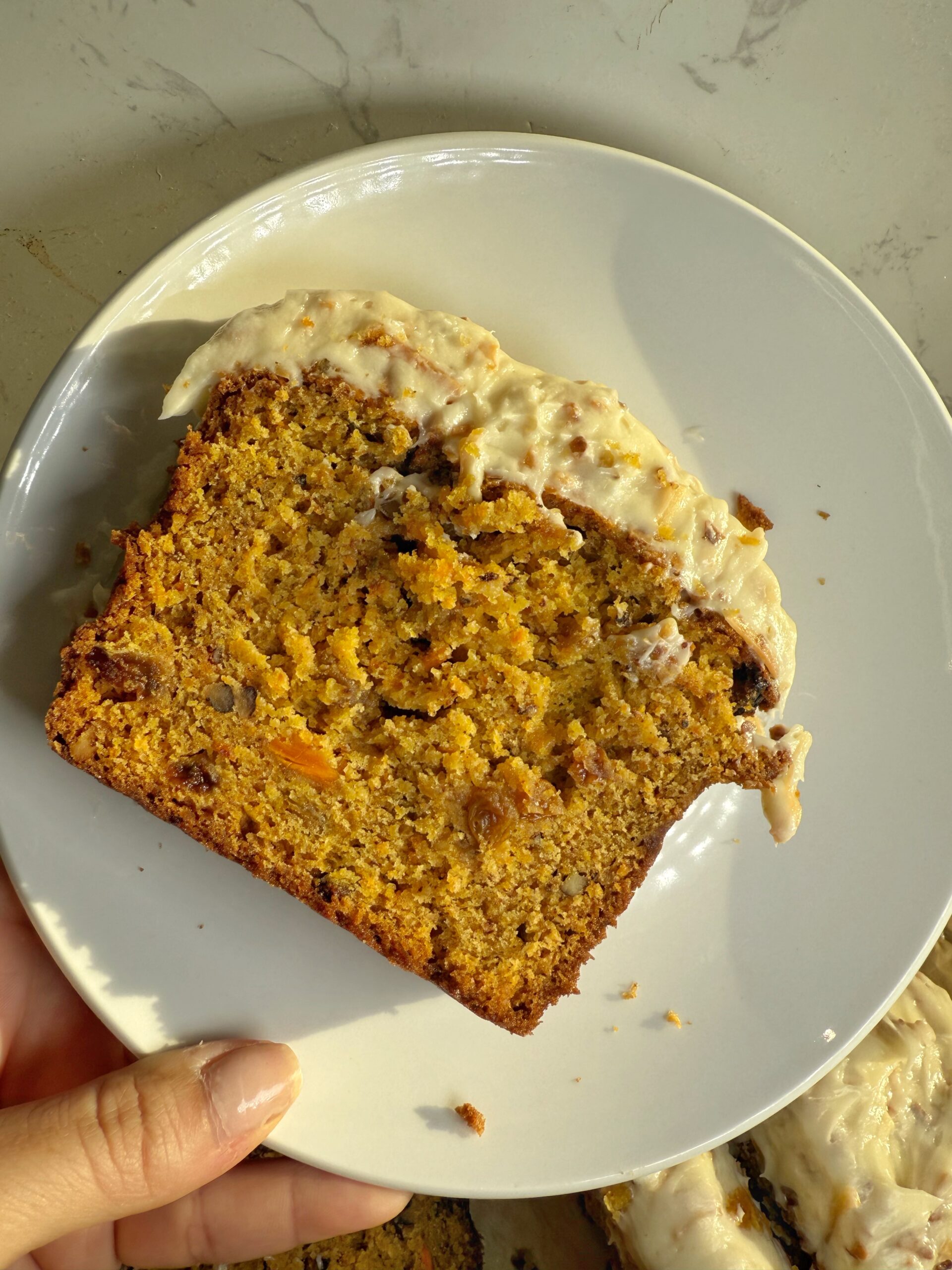 carrot cake loaf the relatable chef
